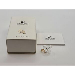 Swarovski Crystal Memories Baby Pacifier Binky 168677 Gold with Box and COA